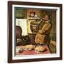 "Eyeing the Pies,"January 1, 1945-Amos Sewell-Framed Giclee Print