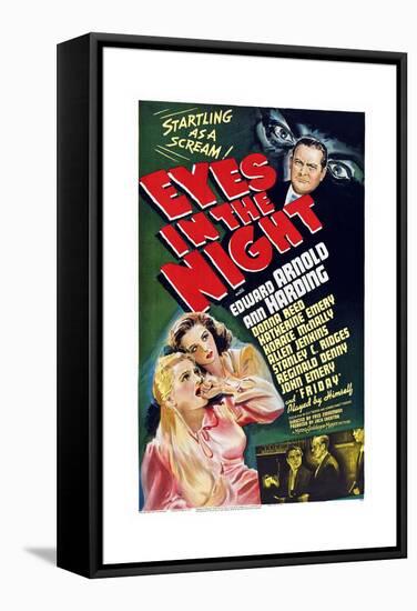 Eyes in the Night-null-Framed Stretched Canvas