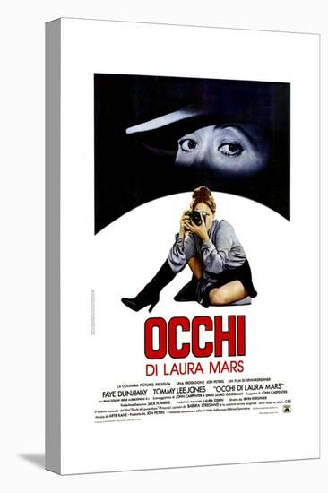 Eyes of Laura Mars, (aka Occhi Di Laura Mars), Italian Poster, Faye Dunaway, 1978-null-Stretched Canvas