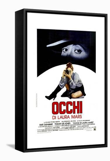 Eyes of Laura Mars, (aka Occhi Di Laura Mars), Italian Poster, Faye Dunaway, 1978-null-Framed Stretched Canvas