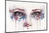 Eyes (Realistic Portrait Of Eyes)-Sillier than Sally-Mounted Art Print