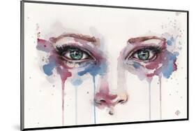 Eyes (Realistic Portrait Of Eyes)-Sillier than Sally-Mounted Art Print