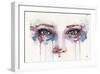 Eyes (Realistic Portrait Of Eyes)-Sillier than Sally-Framed Art Print