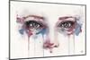 Eyes (Realistic Portrait Of Eyes)-Sillier than Sally-Mounted Art Print