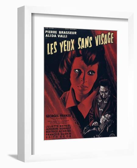 Eyes Without A Face, (aka Les Yeux Sans Visage), Edith Scob, Pierre Brasseur, 1959-null-Framed Art Print