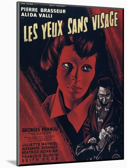 Eyes Without A Face, (aka Les Yeux Sans Visage), Edith Scob, Pierre Brasseur, 1959-null-Mounted Art Print