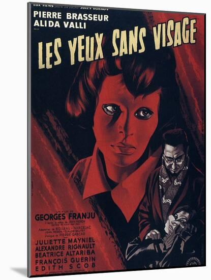 Eyes Without A Face, (aka Les Yeux Sans Visage), Edith Scob, Pierre Brasseur, 1959-null-Mounted Art Print