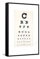 Eyesight Test Chart-Gregory Davies-Framed Stretched Canvas