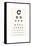 Eyesight Test Chart-Gregory Davies-Framed Stretched Canvas