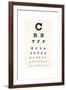 Eyesight Test Chart-Gregory Davies-Framed Photographic Print