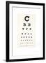 Eyesight Test Chart-Gregory Davies-Framed Photographic Print