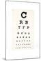 Eyesight Test Chart-Gregory Davies-Mounted Photographic Print