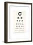 Eyesight Test Chart-Gregory Davies-Framed Photographic Print