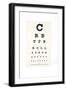 Eyesight Test Chart-Gregory Davies-Framed Photographic Print