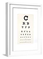 Eyesight Test Chart-Gregory Davies-Framed Photographic Print