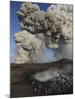 Eyjafjallajökull Eruption, Steaming Lava Bomb Impact Crater, Iceland-null-Mounted Photographic Print