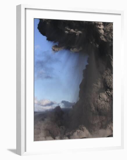 Eyjafjallajökull Eruption, Summit Crater, Iceland-null-Framed Photographic Print