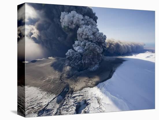 Eyjafjallajokull volcano erupting in Iceland-Paul Souders-Stretched Canvas