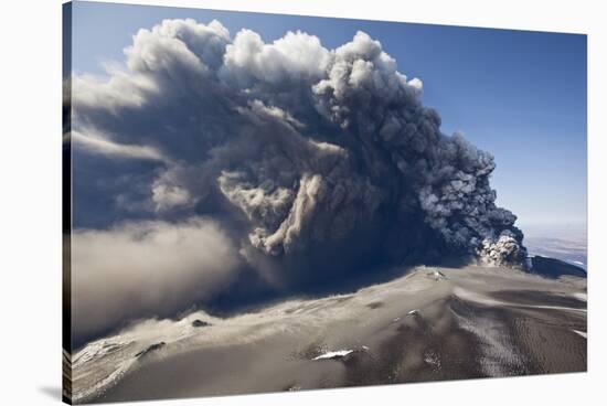 Eyjafjallajokull Volcano Erupting in Iceland-Paul Souders-Stretched Canvas