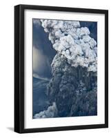 Eyjafjallajokull volcano erupting in Iceland-Paul Souders-Framed Photographic Print