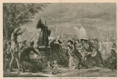 George Whitefield Preaching in Moorfields, Ad 1742 - in the Exhibition of the Royal Academy