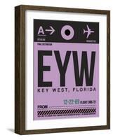 EYW Key West Luggage Tag I-NaxArt-Framed Art Print