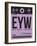 EYW Key West Luggage Tag I-NaxArt-Framed Art Print