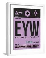 EYW Key West Luggage Tag I-NaxArt-Framed Art Print