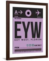 EYW Key West Luggage Tag I-NaxArt-Framed Art Print