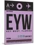 EYW Key West Luggage Tag I-NaxArt-Mounted Art Print