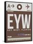 EYW Key West Luggage Tag II-NaxArt-Framed Stretched Canvas