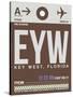 EYW Key West Luggage Tag II-NaxArt-Stretched Canvas