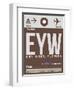 EYW Key West Luggage Tag II-NaxArt-Framed Art Print