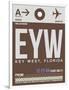 EYW Key West Luggage Tag II-NaxArt-Framed Art Print