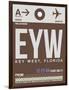 EYW Key West Luggage Tag II-NaxArt-Framed Art Print