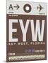 EYW Key West Luggage Tag II-NaxArt-Mounted Art Print