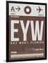 EYW Key West Luggage Tag II-NaxArt-Framed Art Print