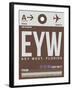 EYW Key West Luggage Tag II-NaxArt-Framed Art Print