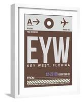 EYW Key West Luggage Tag II-NaxArt-Framed Art Print