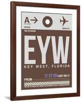 EYW Key West Luggage Tag II-NaxArt-Framed Art Print