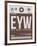 EYW Key West Luggage Tag II-NaxArt-Framed Art Print