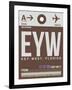 EYW Key West Luggage Tag II-NaxArt-Framed Art Print