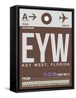 EYW Key West Luggage Tag II-NaxArt-Framed Stretched Canvas