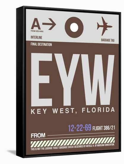 EYW Key West Luggage Tag II-NaxArt-Framed Stretched Canvas