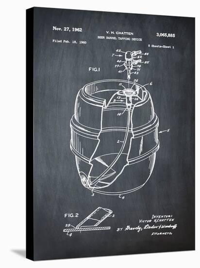 EZ Tap Keg Chalk-Bill Cannon-Stretched Canvas