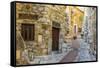 Eze, Alpes-Maritimes, Provence-Alpes-Cote D'Azur, French Riviera, France-Jon Arnold-Framed Stretched Canvas