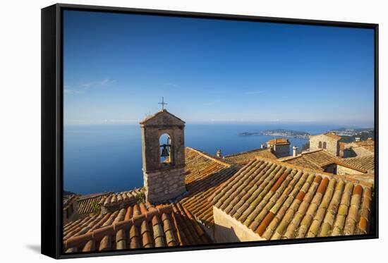 Eze, Alpes-Maritimes, Provence-Alpes-Cote D'Azur, French Riviera, France-Jon Arnold-Framed Stretched Canvas