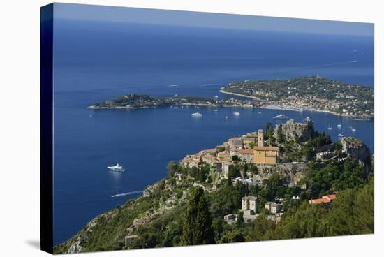 Eze and Cap Ferrat, Cote D'Azur, France, Europe-Christian Heeb-Stretched Canvas