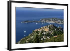 Eze and Cap Ferrat, Cote D'Azur, France, Europe-Christian Heeb-Framed Photographic Print