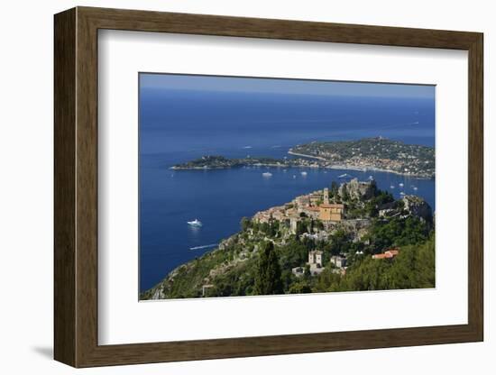 Eze and Cap Ferrat, Cote D'Azur, France, Europe-Christian Heeb-Framed Photographic Print